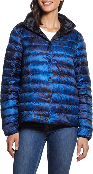 TUMI Tumipax Women's Recycled Reversible Packable Travel Puffer Jacket