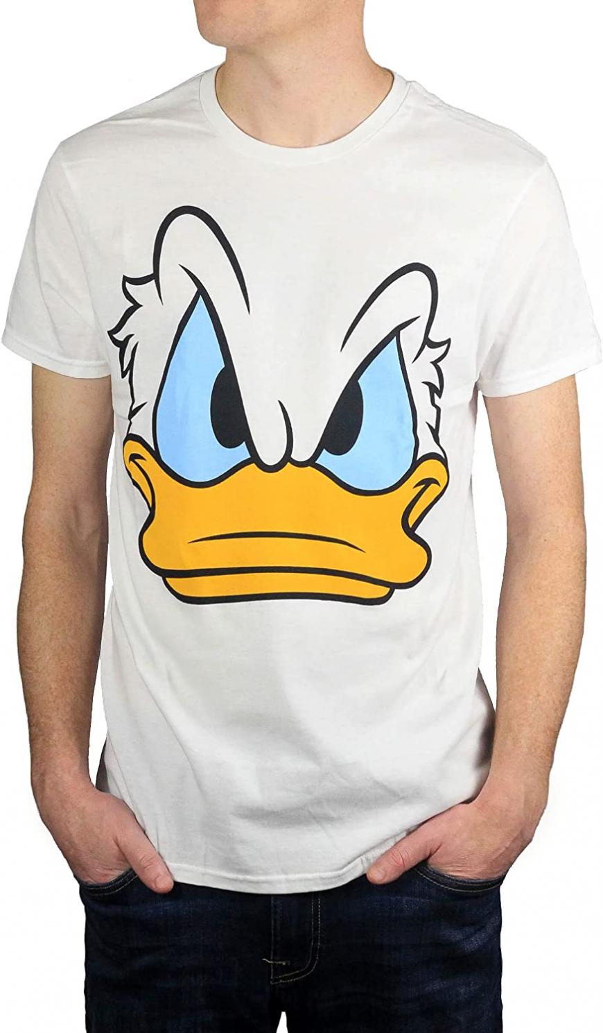 Disney Donald Duck T-Shirt Men Graphic Tshirt for Adult Disneyland Vintage Tee