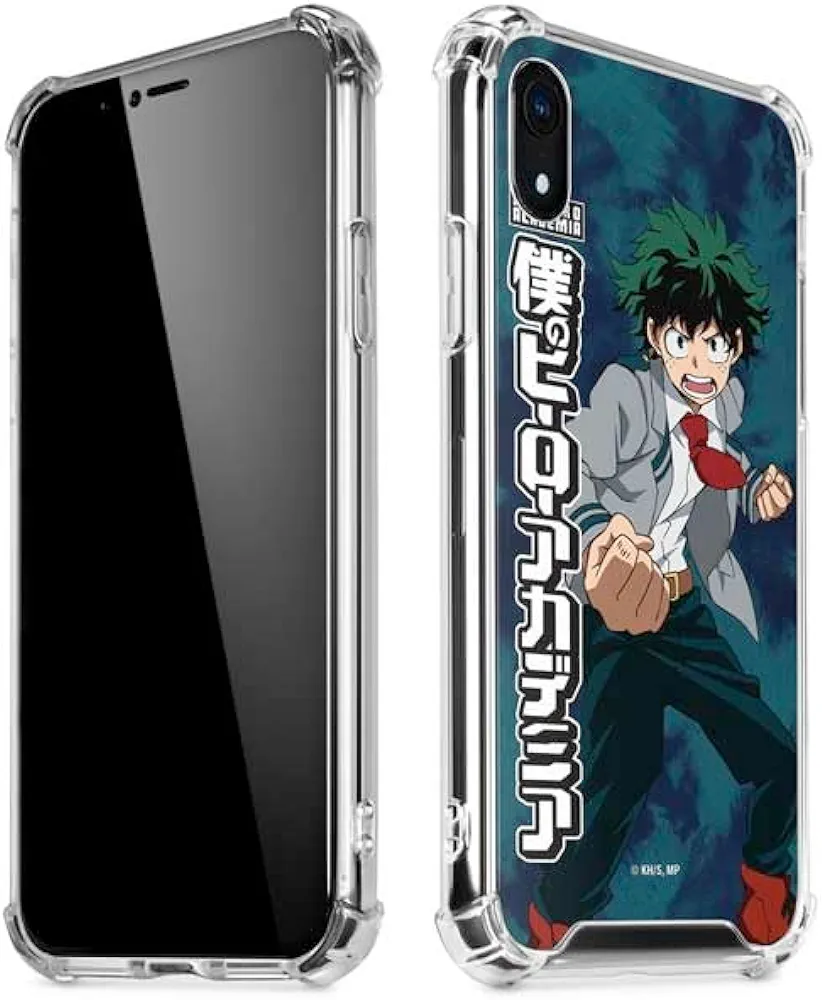 Skinit Clear Phone Case Compatible with iPhone XR - Officially Licensed My Hero Academia Izuku Midoriya Uniform Design
