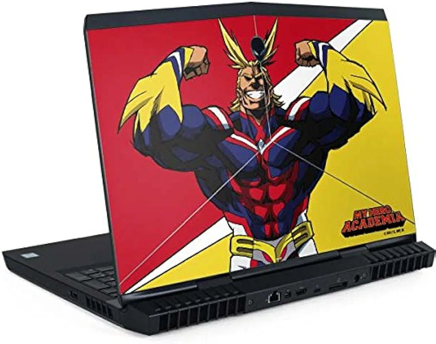 Skinit Decal Laptop Skin Compatible with Alienware m15 R7 Gaming Laptop - Officially Licensed My Hero Academia All Might Design