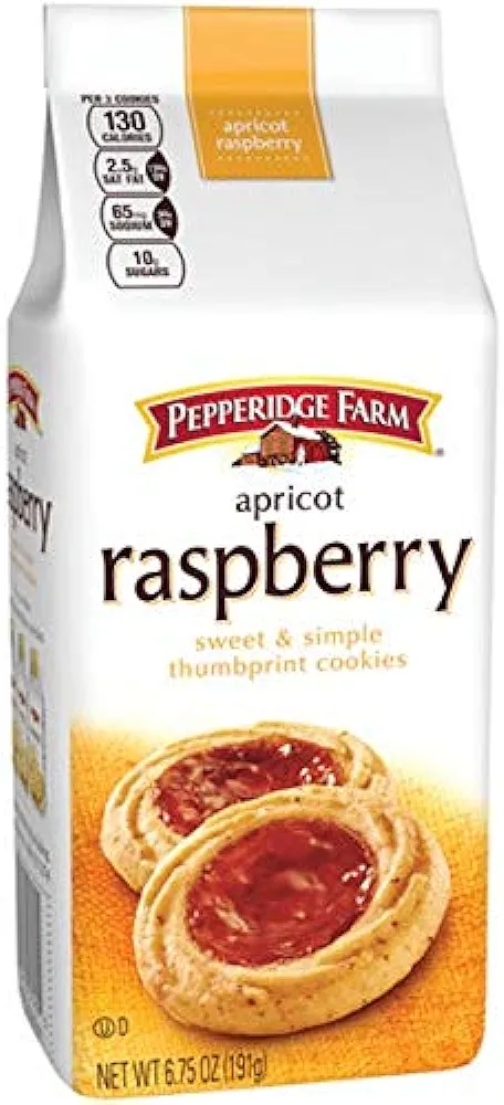 Pepperidge Farm, Apricot Raspberry Cookies, 6.75oz Bag (Pack of 4)