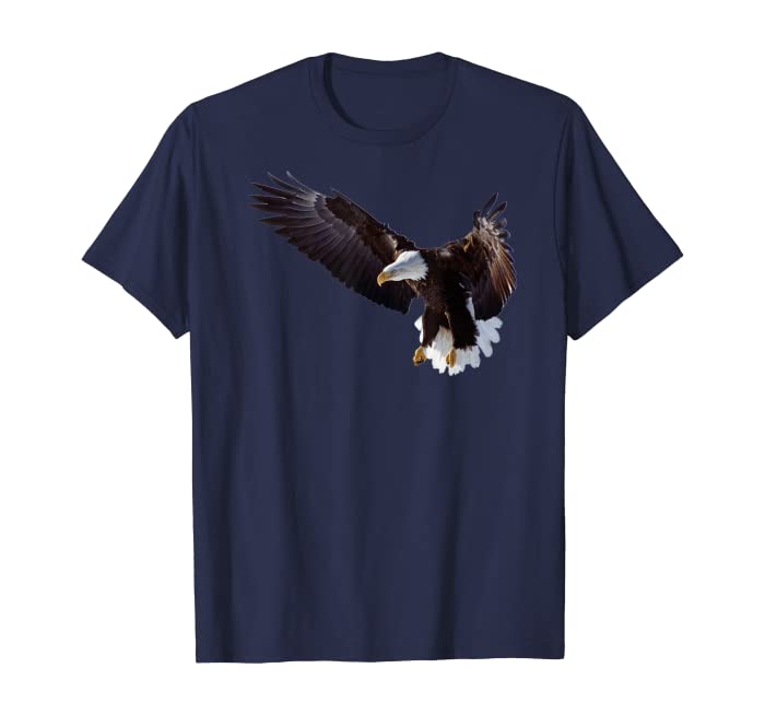 Lovely American Bald Eagle In Flight Photo Portrait T-Shirt
