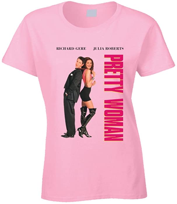 Pretty Women Julia Roberts Retro Movie Ladies Pink T Shirt