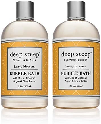 Deep Steep Bubble Bath Honey Blossom, 17 ounce (Pack of 2)