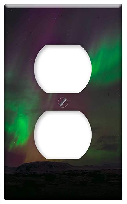 Switch Plate Outlet Cover - Northern Lights Aurora Borealis Northern Sky Night