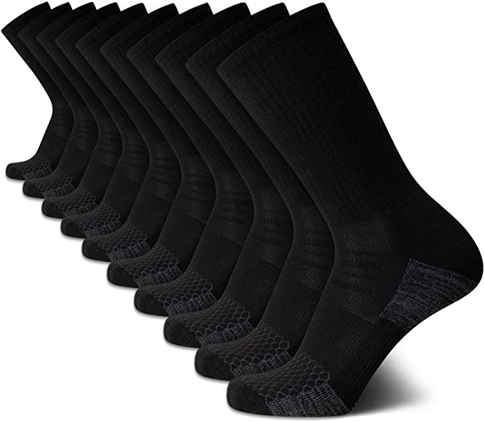 Van Heusen Men's Athletic Socks - Cushioned Crew Socks (10 Pack)