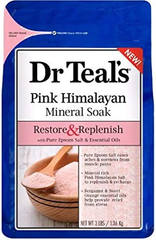 Dr Teal's Restore & Replenish Pink Himalayan Mineral Soak - 3lbs