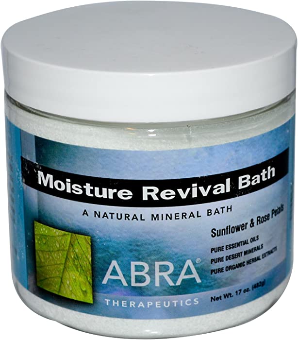 Moisture Revival Bath-Sunflowers & Rose Petals Abra Therapeutics 17 oz Powder