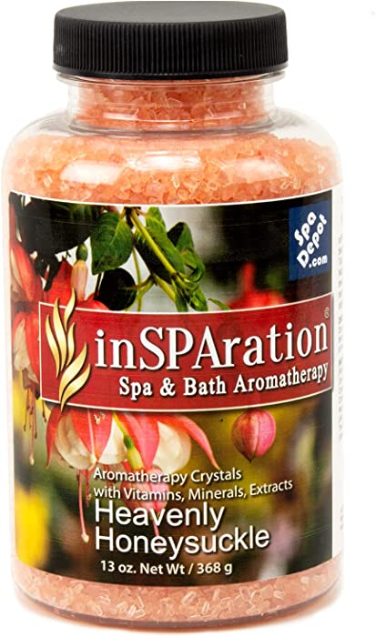 inSPAration Heavenly Honeysuckle Aromatherapy Crystals for Spa, Hot Tub & Bath 13 oz.