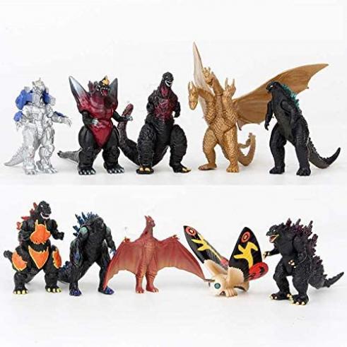 Dinosaur Toys The Monsters, Dinosaur Toys Action Figures Set of 10 for Kids,Mini Dinosaur with Movable Joint Playsets 10PCS Cake Decorations