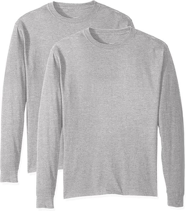 Hanes Men's Essentials Long Sleeve T-shirt Value Pack (2-pack)