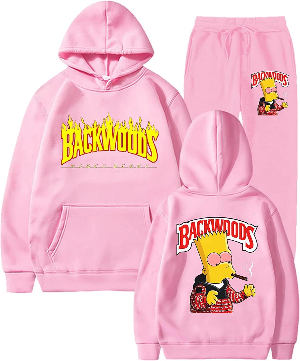 Backwoods Hoodie and Sweatpants Set Pullover Backwoods Hoodie and Sweats Pants Sweatshirt Tracksuit for Men Women Kids