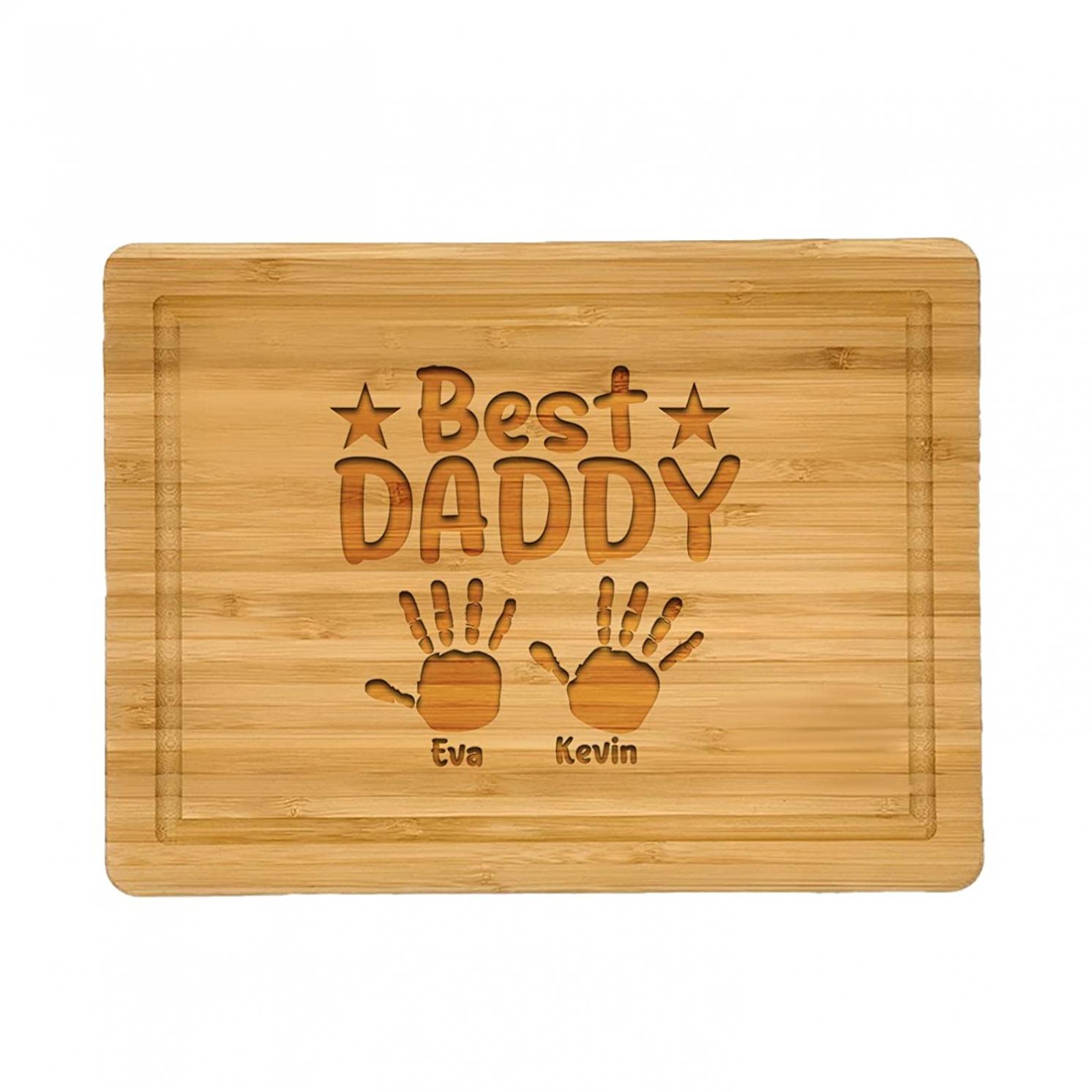 Best Daddy Ever Gifts, Dad Cutting Board, Dad gifts from kids, Bamboo Cutting Board, Father Birthday gifts, Father day gifts, Personalized Cutting Boards, Presents for Dad, Engraved Cutting Board