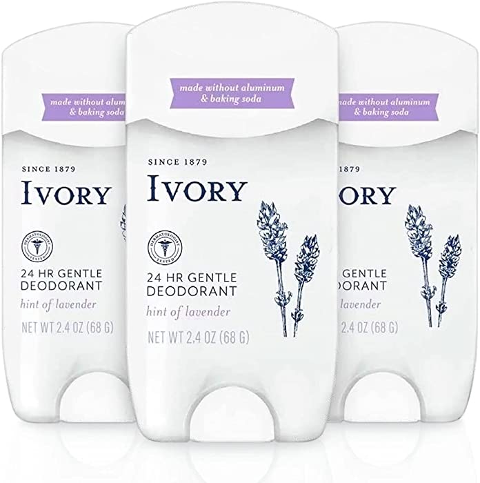 Ivory Deodorant, Hint of Lavender, 2.4 Ounce (Pack of 3)