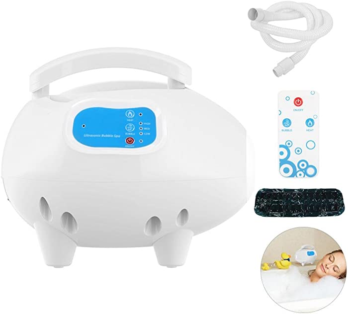 Bubble Bath Tub Massager, Waterproof Air Bubble Bath Tub Ozone Sterilization Body Spa Massage Mat with Air Hose
