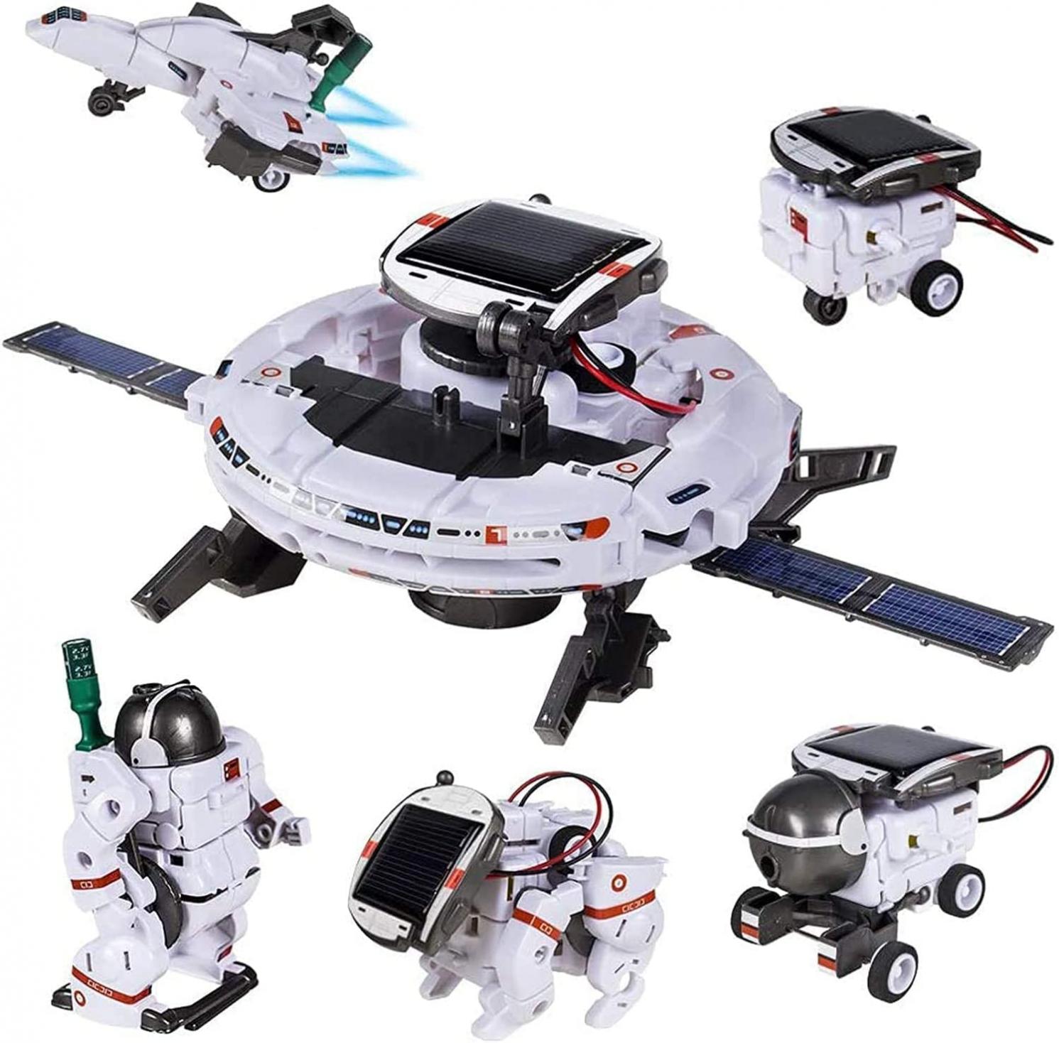 STEM Toys 6-in-1 Space Solar Robot Kit,Educatoinal Learning Science Building Toys DIY Educational Science Kits Gift for Kids Age 8 and Up,Science Experiment Set Gifts Toys for Boys Girls Teens