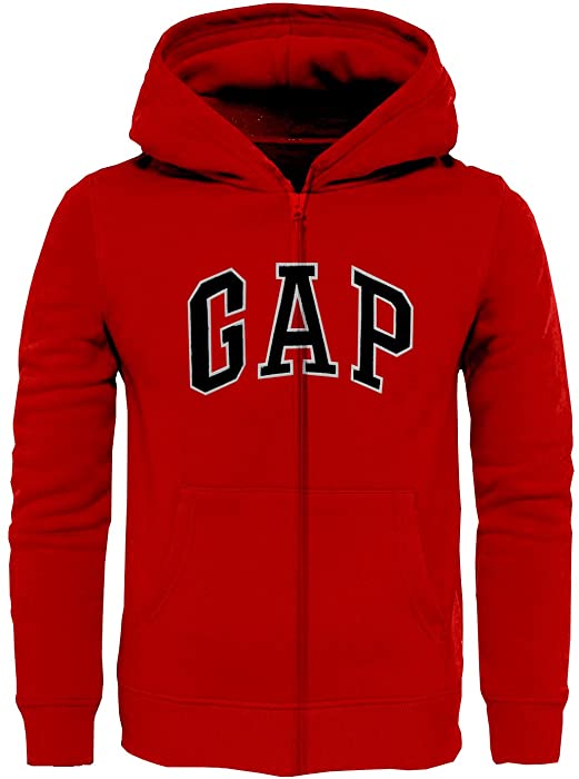 GAP Boys' Fleece Full Zip Logo Hoodie