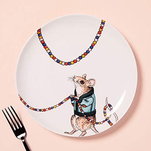 City Mouse Dapper Animal Salad Plate- Holiday- Each - West Elm