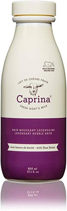 Caprina by Canus, Bubble Bath, Shea Butter, 27.1 oz, Pack of 4, with Fresh Canadian Goat Milk, Purple
