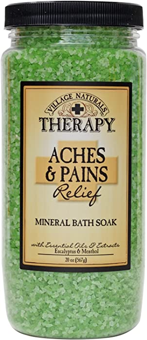 Village Naturals Therapy Aches & Pains Mineral Bath Soak 20 oz