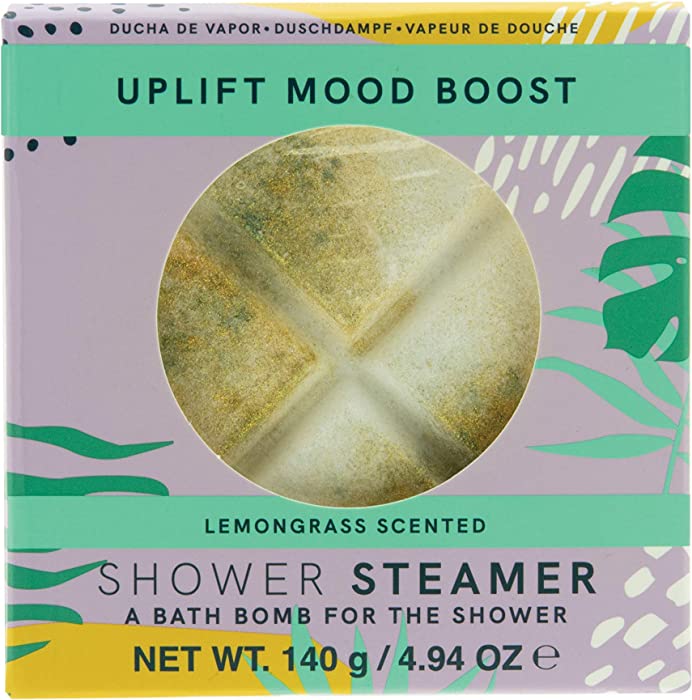 Lemongrass Uplift Shower Steamer, Aromatherapy Shower Scents, 140g (4.9oz)