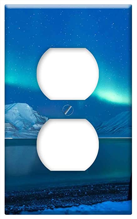 Switch Plate Outlet Cover - Aurora Aurora Borealis Snow Nothern Lights