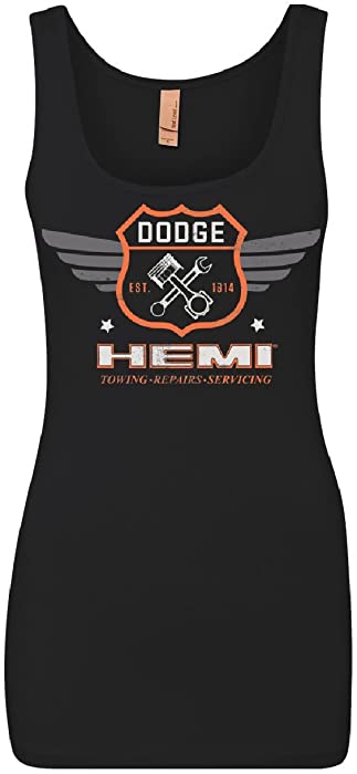 Dodge Hemi Garage Women's Tank Top American Classic Muscle Sports Cars Top
