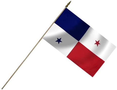 American Eagle Panama Flag 12X18 Inch Mounted E Poly