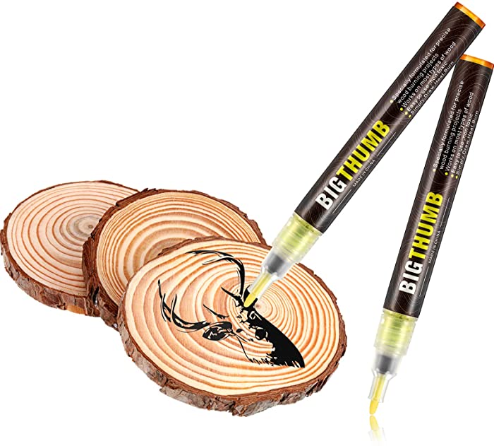 Pyrography Marker Wood Burning Pen for DIY Wood Painting, Replace Wood Burning Iron Tool, Easy and Safe (1 Piece)