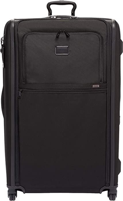 TUMI - Alpha 3 Worldwide Trip Expandable 4 Wheeled Packing Case Suitcase - Rolling Luggage for Men and Women - Black