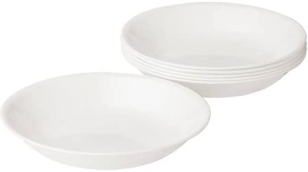 Corelle Livingware Pasta Bowls, Winter Frost White, Set of 6