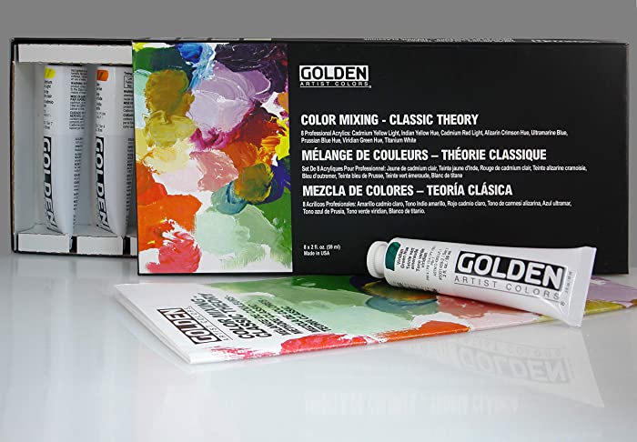 Golden Color Mixing Set of 8, Classic Theory