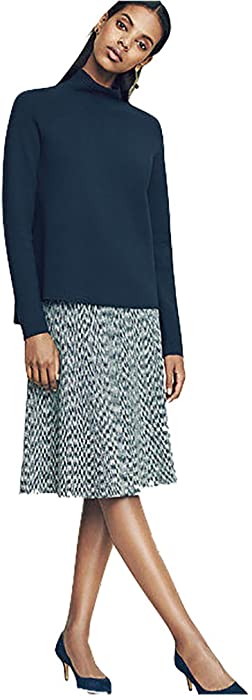 Ann Taylor - Women's - Gray Variegated Space Dye Knit Flared A-Line Skirt