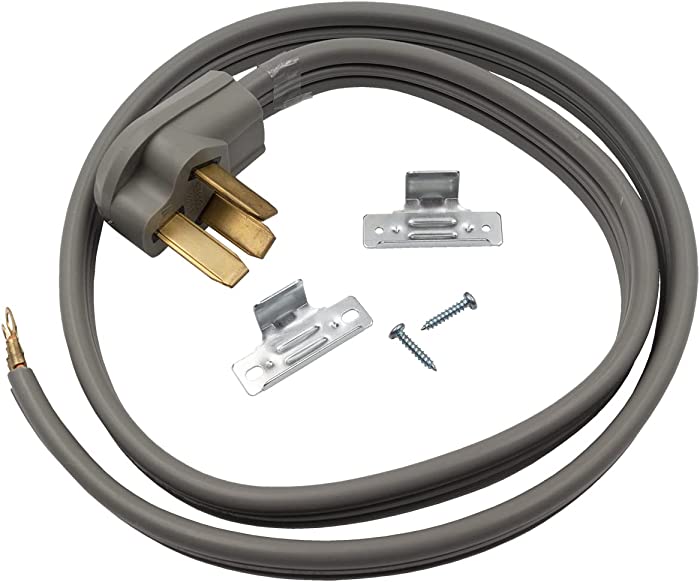Supplying Demand 4 Feet 3 Wire Range Oven Stove Power Cord 50-AMP 240 to 250 Volt 8 AWG Wire Compatible with All Major Residential Appliance Brands