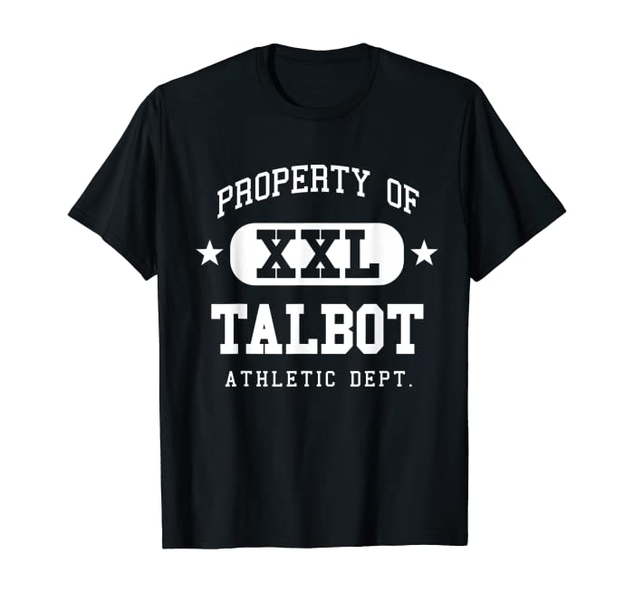 Talbot Name Vintage Retro School Sport Funny T-Shirt