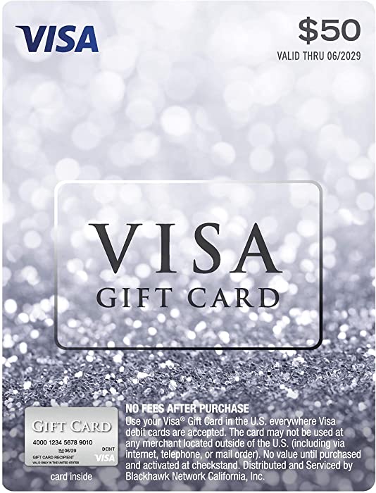 $50 Visa Gift Card (plus $4.95 Purchase Fee)