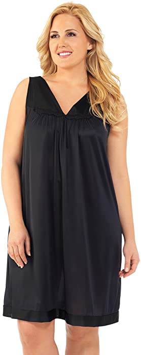 Exquisite Form Women's Sleeveless Short Nightgown, Plus-Size #30807
