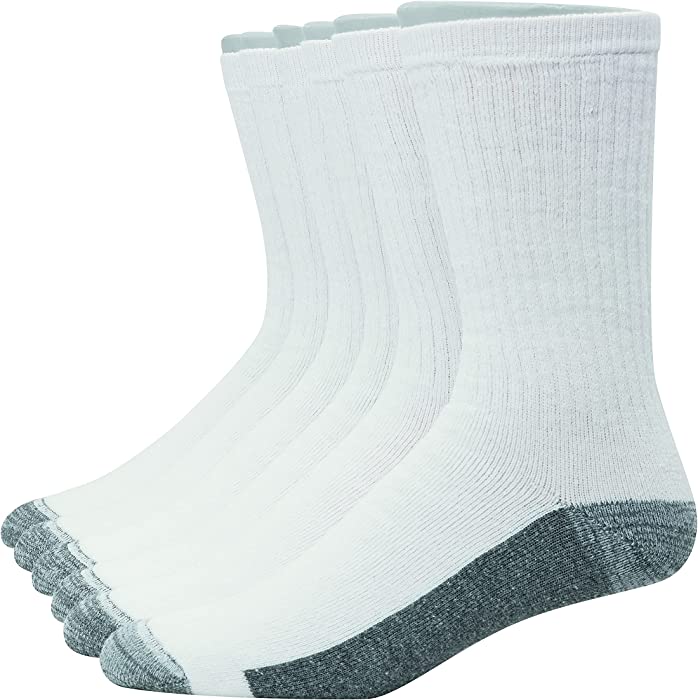 Hanes Ultimate Men Ultra Cushion Freshiq Odor Control With Wicking Crew Socks, 6-pair Pack