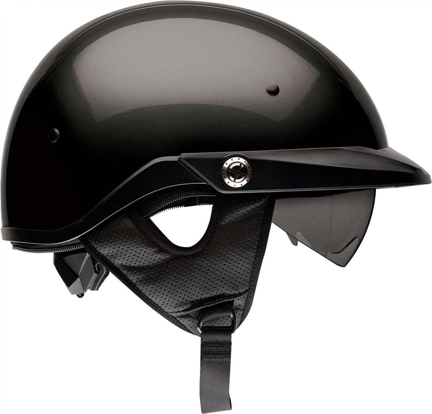 Bell Pit Boss Open-Face Motorcycle Helmet (Solid Black, X-Small/Small)