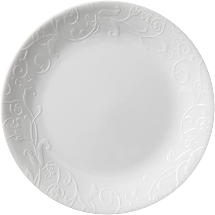 Corelle Embossed Bella Faenza 8.5" Lunch Plate (Set of 4)