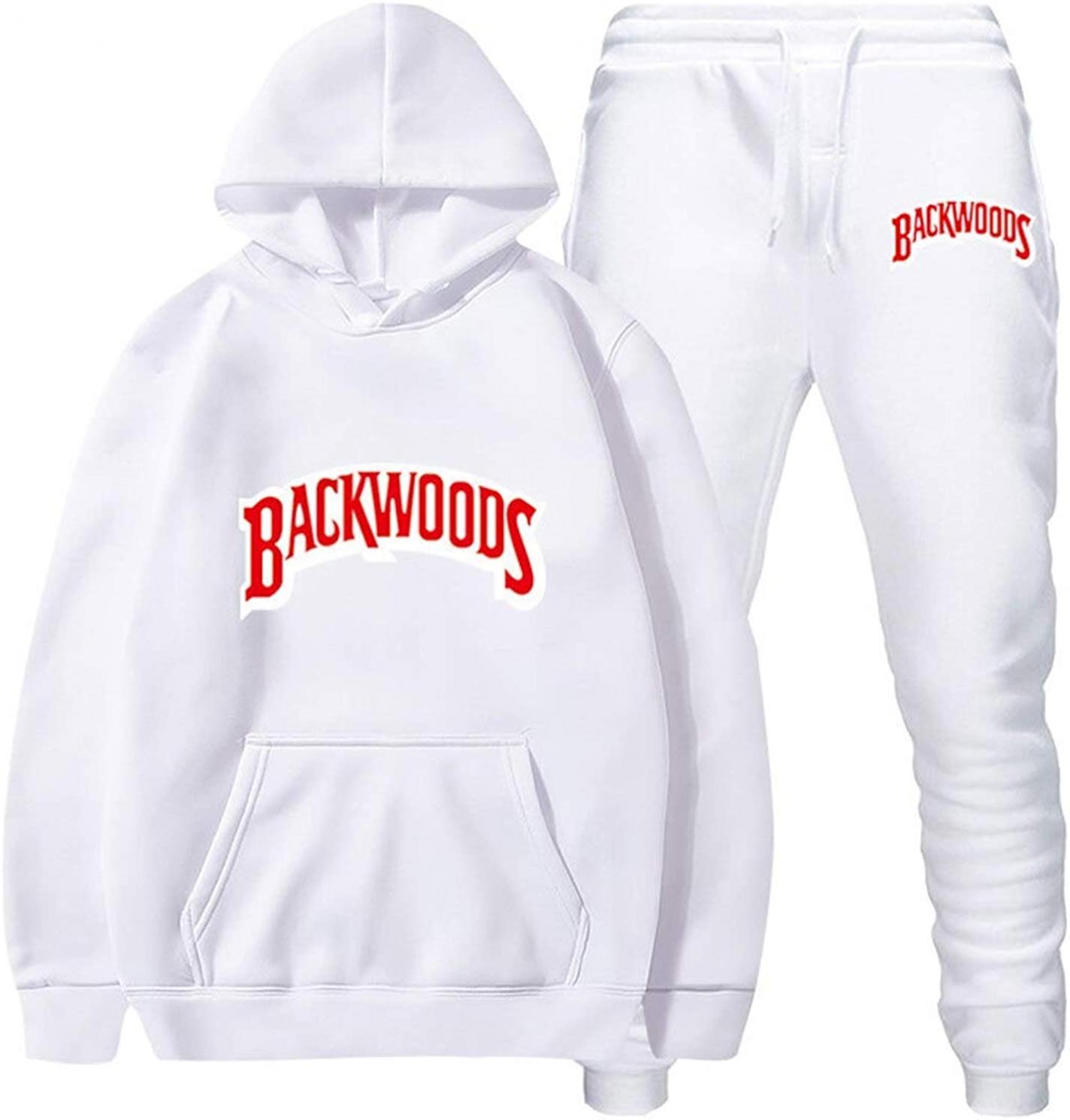 DISINIBITA Backwoods Hoodies and Pants Fashion Causal Sport Suit for Men Women