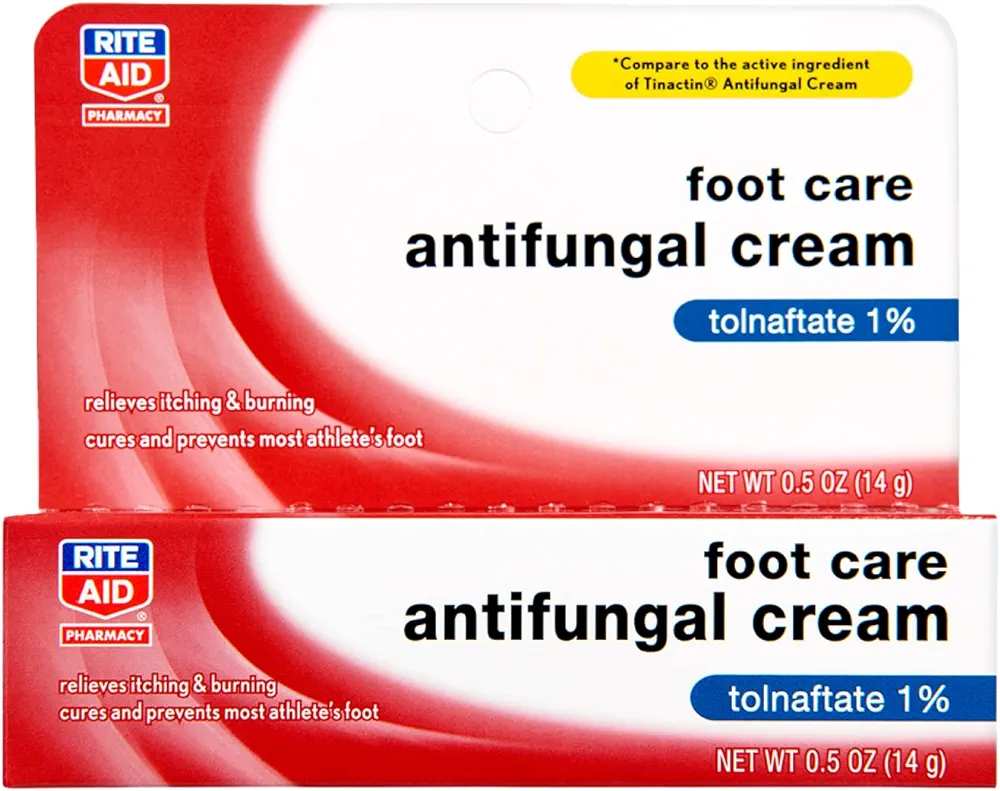 Rite Aid Athlete's Foot Cream, Tolnaftate - 0.5 oz | Antifungal Cream