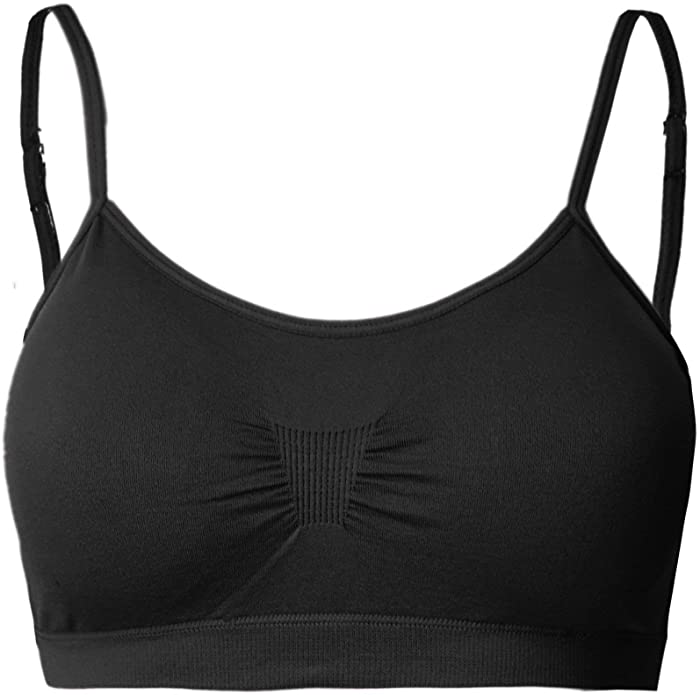 Adjustable Spaghetti Straps Sports Bras - Padded Workout Yoga Fitness Cami Tops