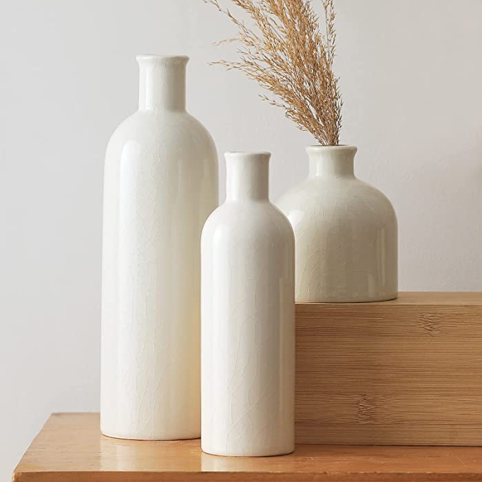 Ceramic Vases for Home Decor, White Vases for Decor, Modern Home Decor, Vases for Decor, Decor Vases for Centerpieces, Ceramic Vase, Vases for Flowers, Decorative Vase, White Ceramic Vase