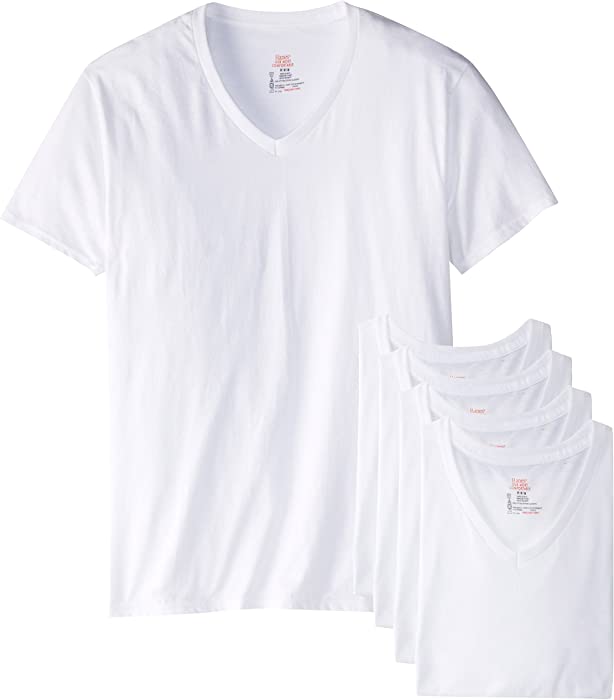 Hanes Ultimate Men's 6-Pack Best V-Neck T-Shirt