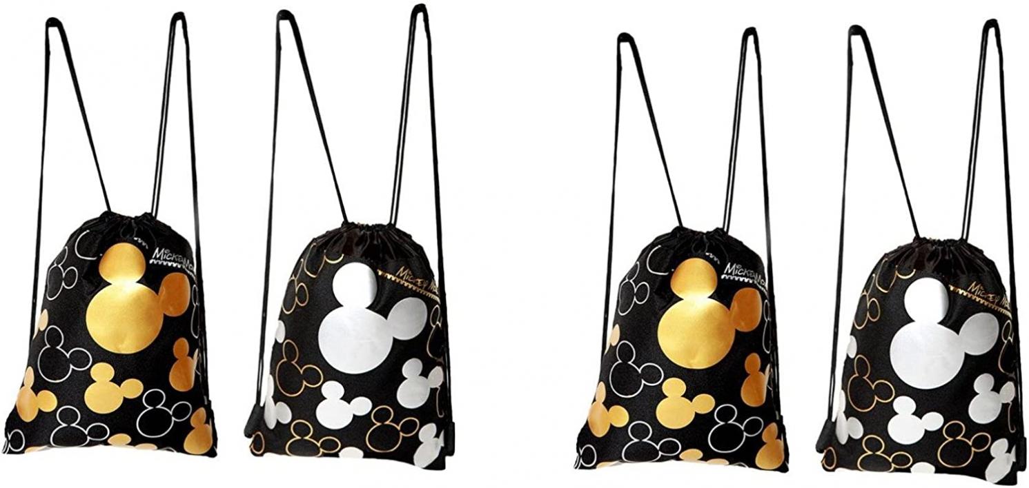 Disney Mickey Mouse Drawstring Backpack 4 Pack