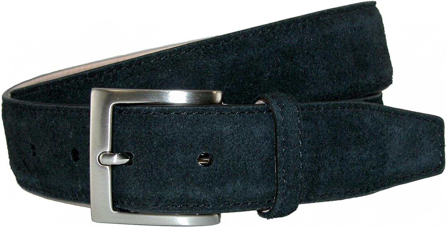 CrookhornDavis Dress Belt for Men, Italian Suede Calfskin Leather Accessories
