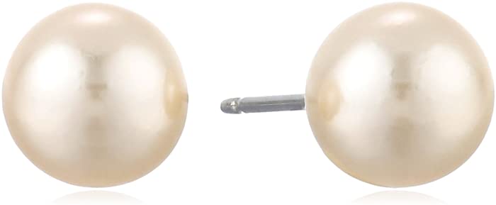 1928 Bridal Basic 8mm Simulated Pearl Earrings