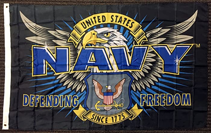 Capsmith 3x5 Mission First United States US Navy Defending Freedom Flag Military USN USA