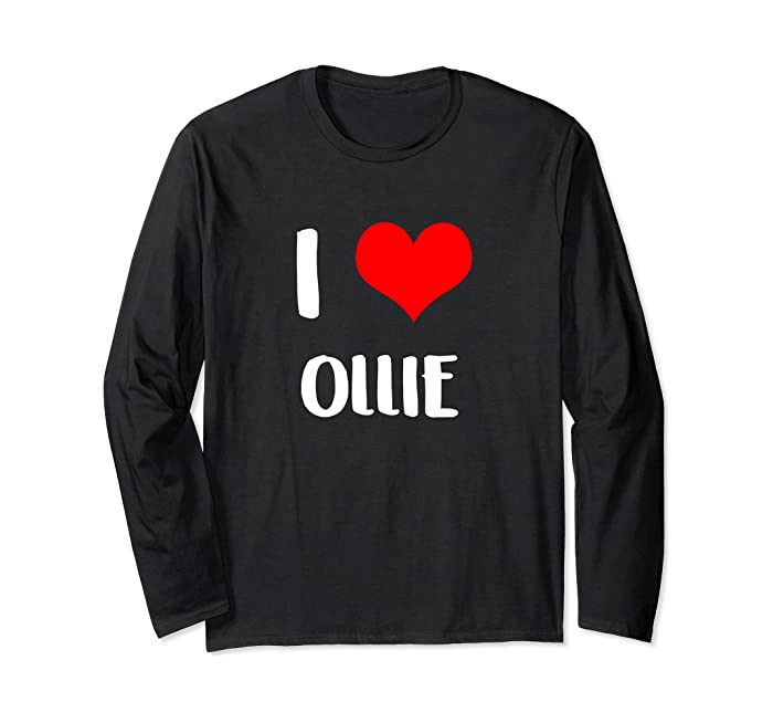 I love OLLIE valentine sorry ladies guys heart belongs 4 Long Sleeve T-Shirt